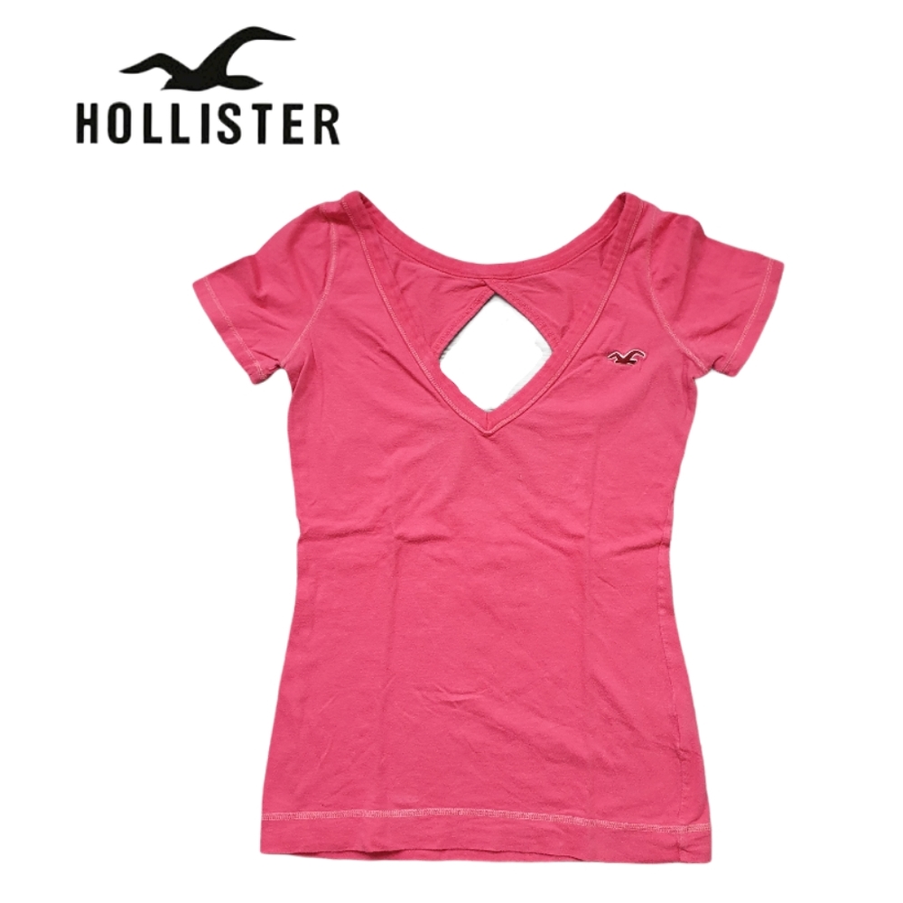 Hollister Pink XS T-Shirt, Open back